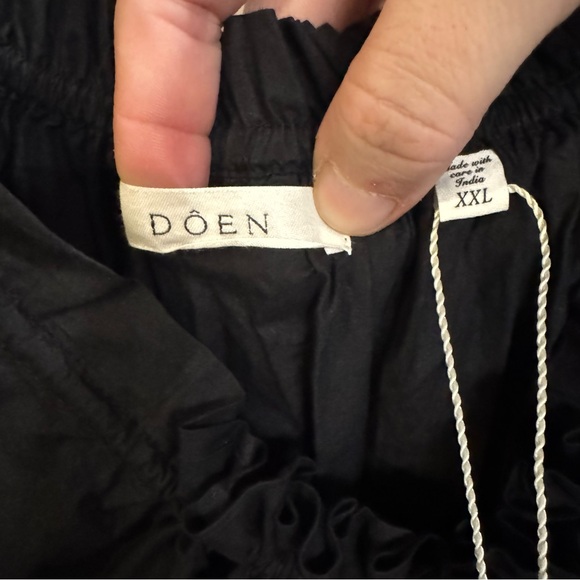 Doen Ischia Poplin Black Maxi Dress - Picture 9 of 14